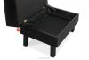 ESPECTO Kunstleder Pouffe schwarz schwarz - Foto 7