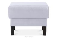 Kunstleder pouffe grau
