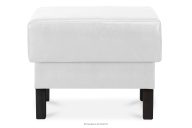 Eco leder pouffe weiß