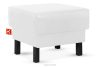 ESPECTO Eco leder pouffe weiß weiß - Foto 3