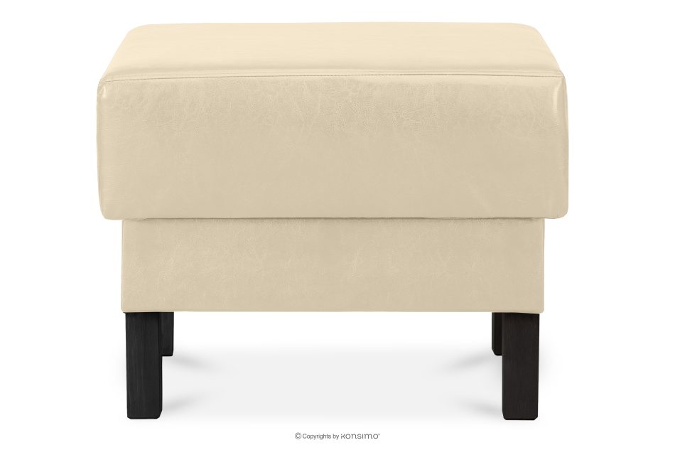 ESPECTO Eco leder pouffe creme cremefarben - Foto 0