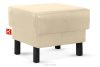ESPECTO Eco leder pouffe creme cremefarben - Foto 3