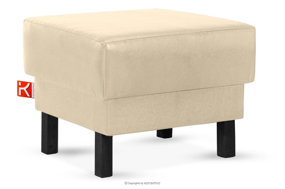 ESPECTO Eco leder pouffe creme cremefarben - Foto 2