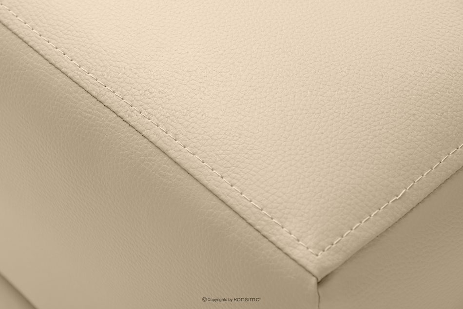 ESPECTO Eco leder pouffe creme cremefarben - Foto 3