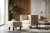ESPECTO Eco leder pouffe creme cremefarben - Foto 9