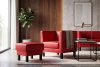 ESPECTO Eco leder pouffe rot rot - Foto 9