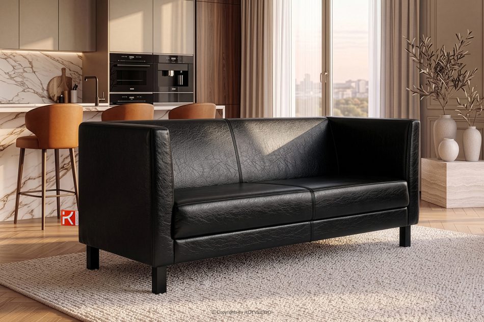 ESPECTO 3-Sitzer Cabinet Sofa schwarz schwarz - Foto 1