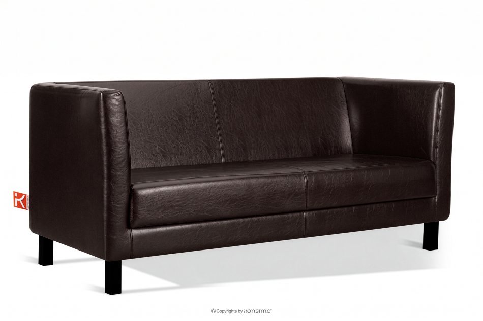 ESPECTO 3-Sitzer Cabinet Sofa dunkelbraun Dunkelbraun - Foto 2