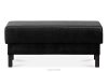 ESPECTO Kunstleder pouffe schwarz schwarz - Foto 1