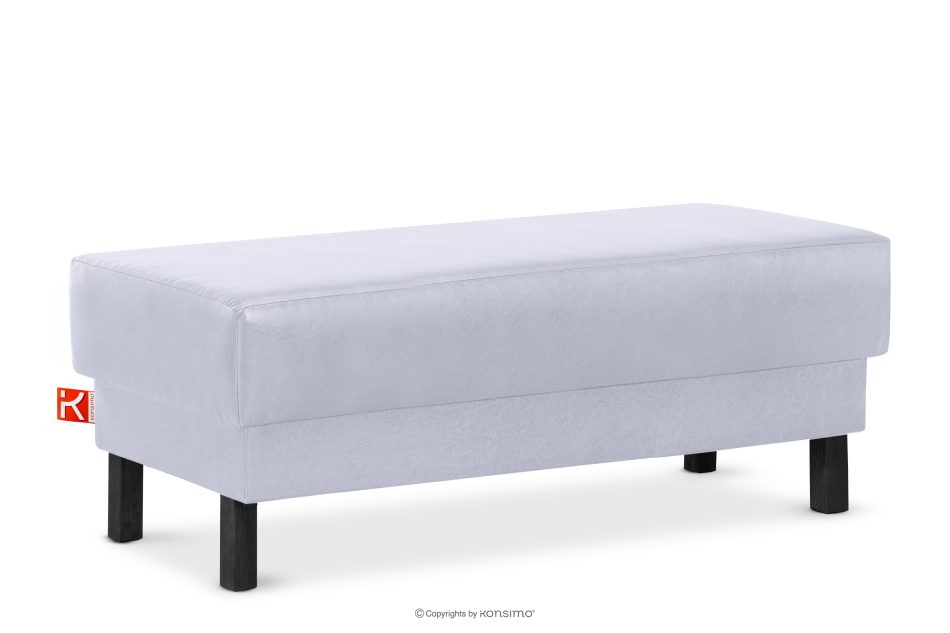 ESPECTO Kunstleder Pouffe grau grau - Foto 2