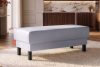 ESPECTO Kunstleder Pouffe grau grau - Foto 2