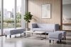 ESPECTO Kunstleder Pouffe grau grau - Foto 9