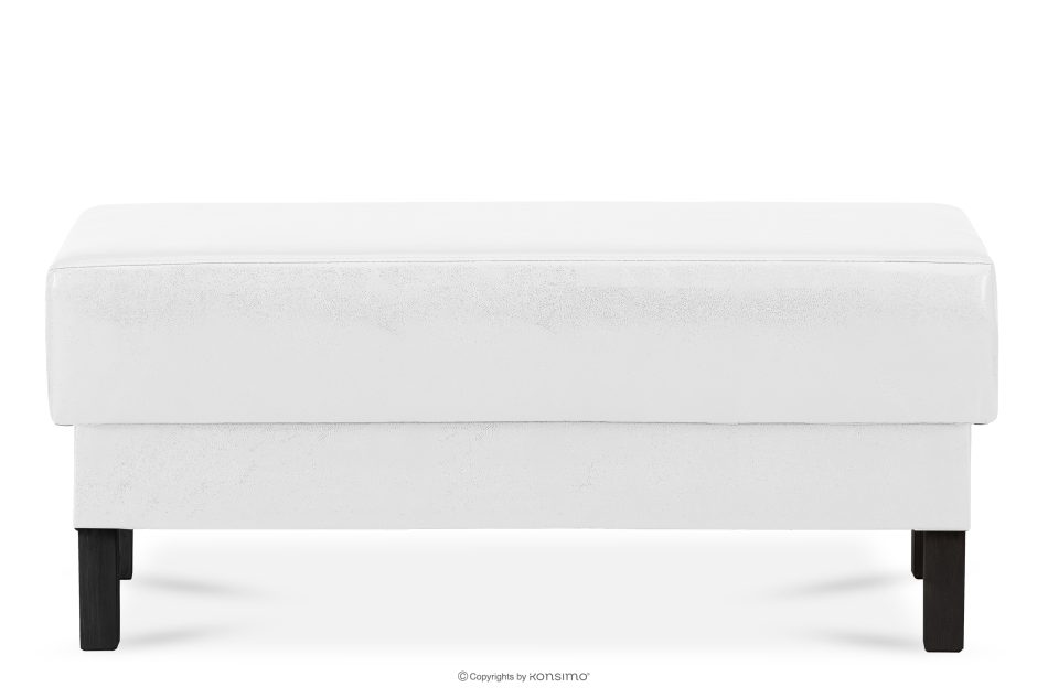 ESPECTO Kunstleder Pouffe weiß weiß - Foto 0