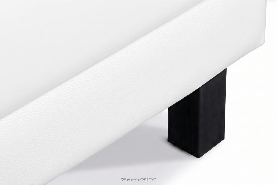 ESPECTO Kunstleder Pouffe weiß weiß - Foto 4