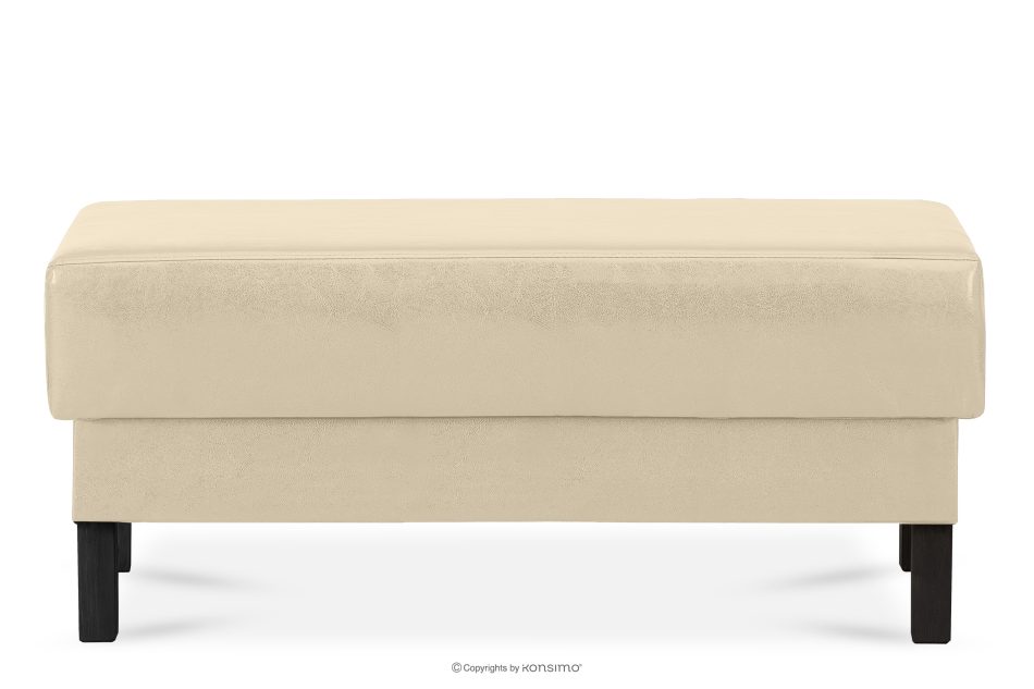 ESPECTO Kunstleder Ottomane creme cremefarben - Foto 0