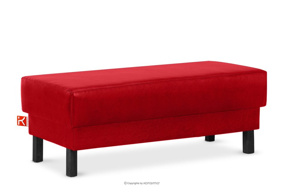 ESPECTO Ottomane für Sofa aus Kunstleder rot rot - Foto 2