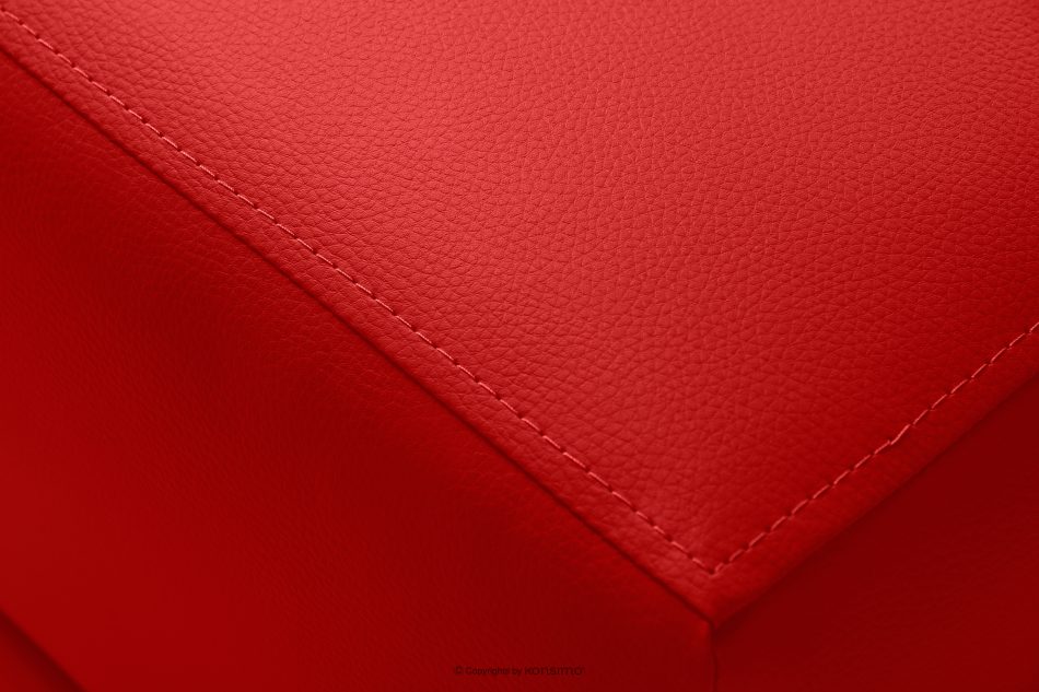 ESPECTO Ottomane für Sofa aus Kunstleder rot rot - Foto 3