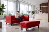 ESPECTO Ottomane für Sofa aus Kunstleder rot rot - Foto 10