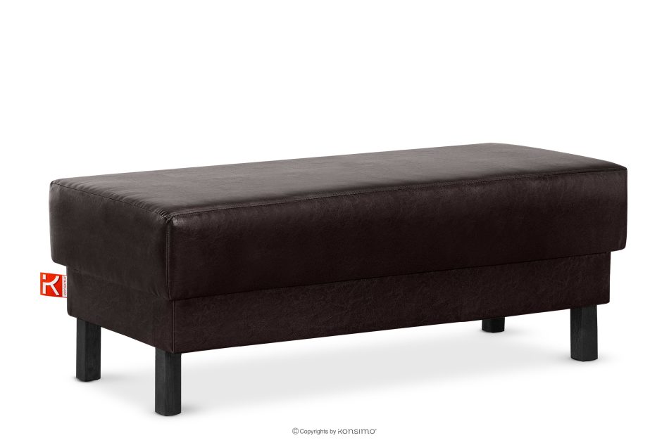 ESPECTO Ottomane für Sofa aus Kunstleder dunkelbraun Dunkelbraun - Foto 2