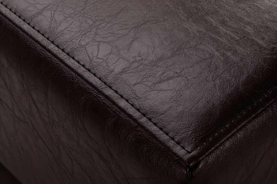 ESPECTO Ottomane für Sofa aus Kunstleder dunkelbraun Dunkelbraun - Foto 3