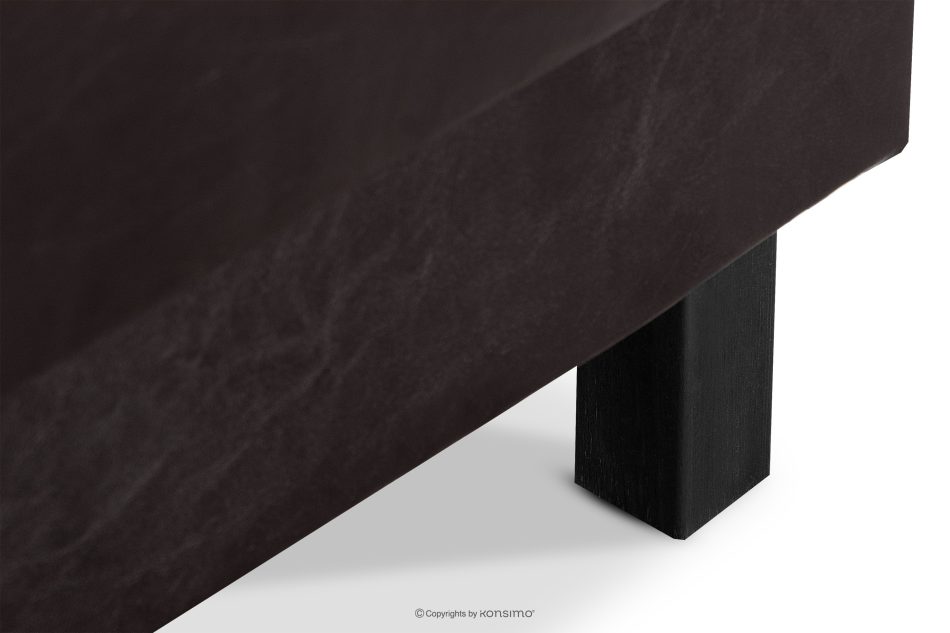ESPECTO Ottomane für Sofa aus Kunstleder dunkelbraun Dunkelbraun - Foto 4