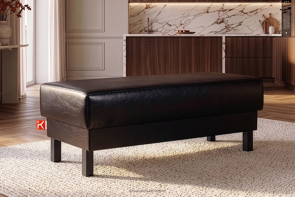 ESPECTO Ottomane für Sofa aus Kunstleder dunkelbraun Dunkelbraun - Foto 1
