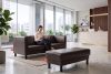 ESPECTO Ottomane für Sofa aus Kunstleder dunkelbraun Dunkelbraun - Foto 10