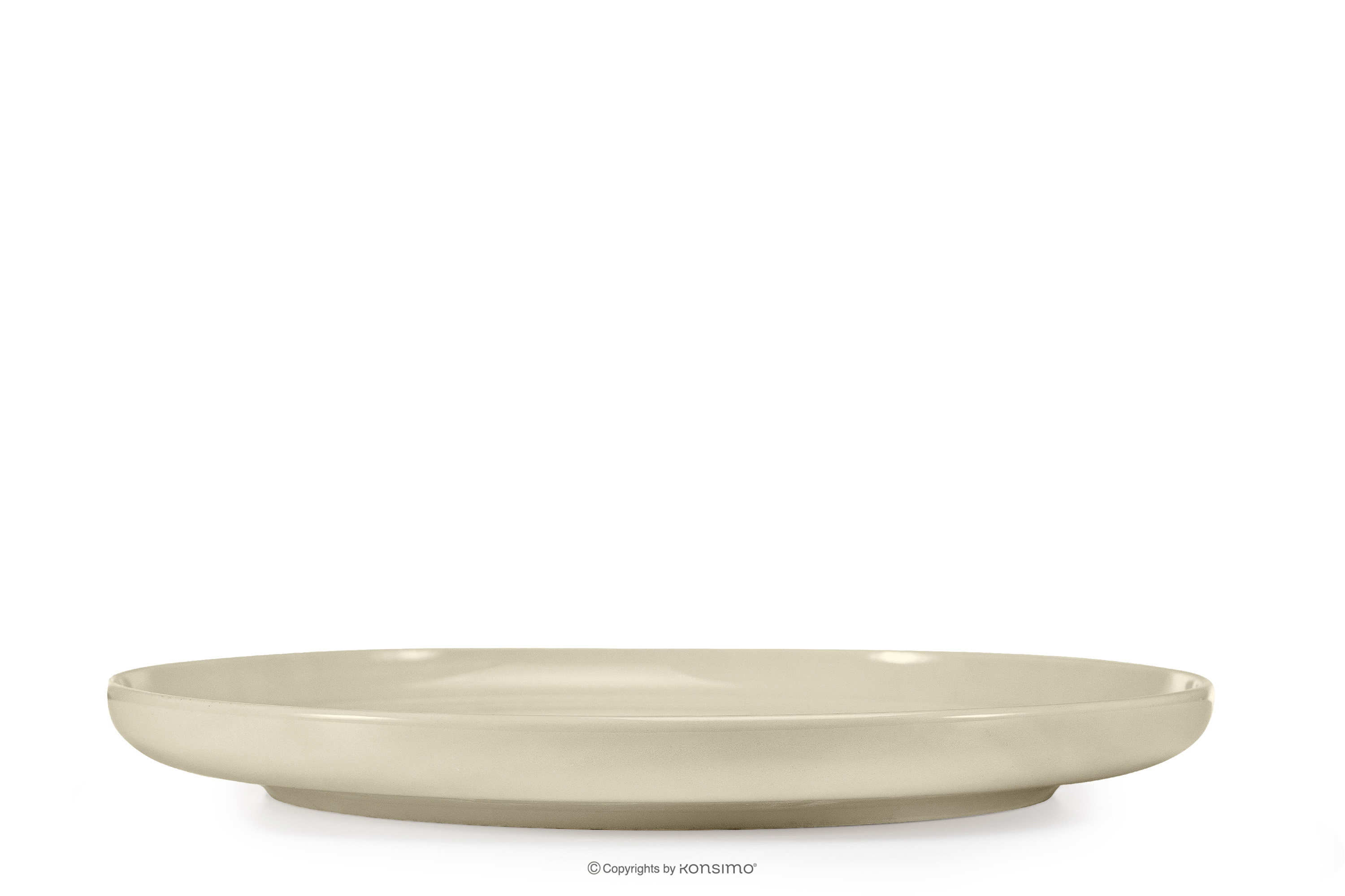 Dessertteller glänzend beige