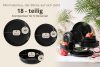 VICTO Tafelservice glänzend schwarz 6-Personen (18-tlg.) Schwarz glänzend - Foto 9