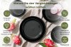 VICTO Tafelservice glänzend schwarz 6-Personen (18-tlg.) Schwarz glänzend - Foto 10