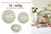 VICTO Modernes Tafelservice 6-Personen-Set  beige/grün/grau matt beige/grün/grau matt - Foto 9