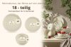 VICTO Beige glänzendes 6-Personen-Tafelset (18 tlg.) beige glänzend - Foto 9