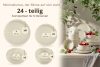 VICTO Beige glänzendes 6-Personen-Tafelset (24 tlg.) beige glänzend - Foto 11