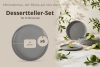 VICTO Dessertteller-Set für 6 Personen grau grau/matt - Foto 8