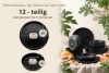 VICTO Tafelservice Schwarz 6-Personen (12 tlg.) Schwarz - Foto 7