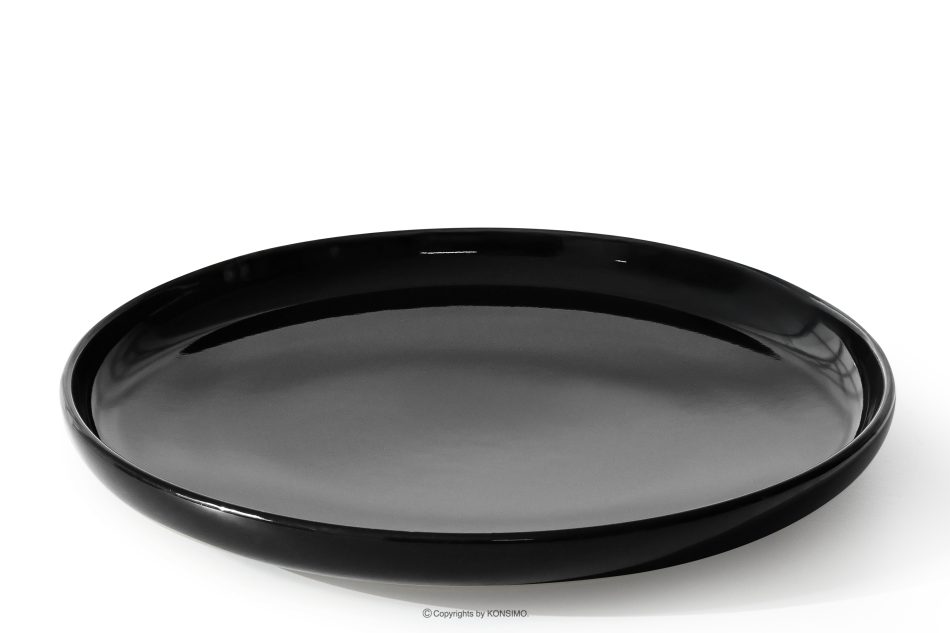 VICTO Tafelservice schwarz glänzend 6-Personen (12-tlg.) Schwarz glänzend - Foto 2