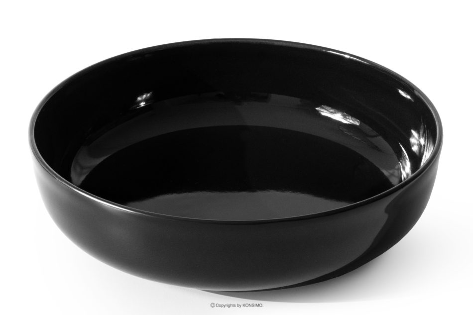 VICTO Tafelservice schwarz glänzend 6-Personen (12-tlg.) Schwarz glänzend - Foto 4