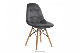 MICO, https://konsimo.de/kollektion/mico/ Modernes dunkelgraues Samt-Stuhl dunkelgrau - Foto