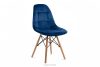 MICO Modernes marineblaues Samt-Stuhl marineblau - Foto 1