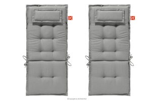 MISTA, https://konsimo.de/kollektion/mista/ Gartenkissen für Sessel hellgrau 2 tlg. hellgrau - Foto