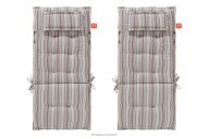 Gartenkissen für Sessel weiß/blau/beige/rot 2 tlg.