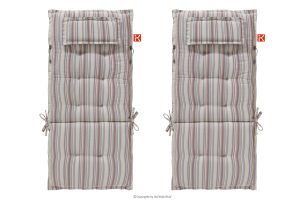 MISTA, https://konsimo.de/kollektion/mista/ Gartenkissen für Sessel weiß/blau/beige/rot 2 tlg. Weiß/Blau/Beige/Rot - Foto