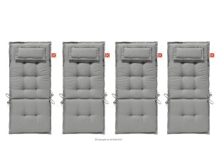 MISTA, https://konsimo.de/kollektion/mista/ Gartenkissen für Sessel hellgrau 4 tlg. Hellgrau - Foto