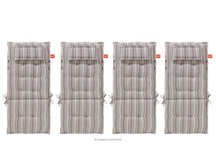 MISTA, https://konsimo.de/kollektion/mista/ Gartenkissen für Sessel weiß/blau/beige/rot 4 tlg. weiß/blau/beige/rot - Foto