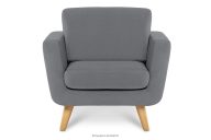 Grauer skandinavischer Sessel