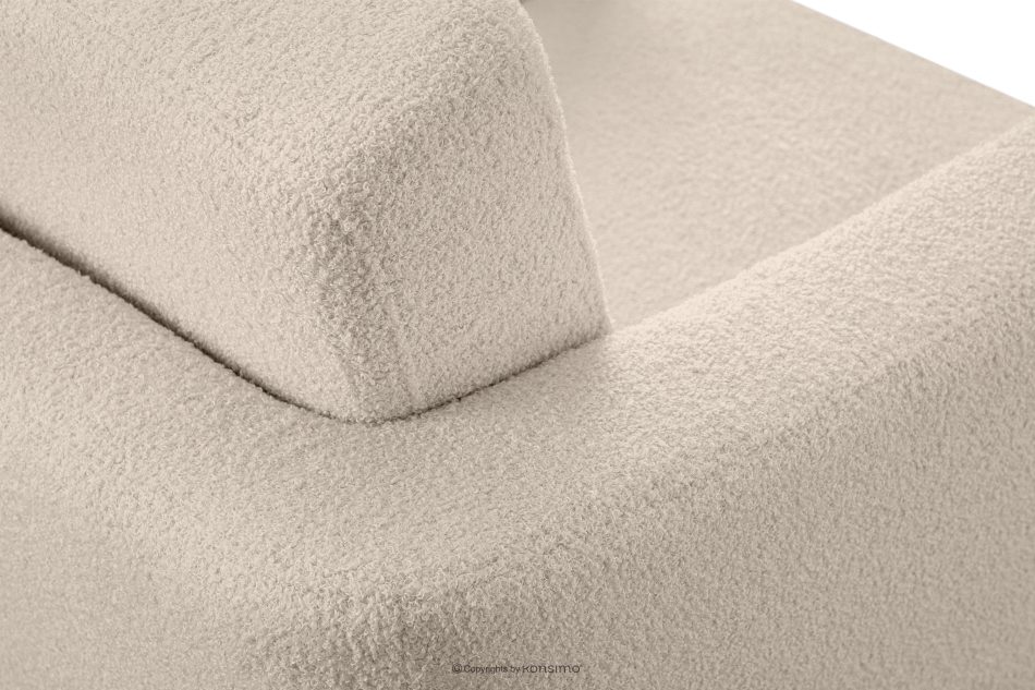 TAGIO Cremefarbener skandinavischer Sessel Bouclé creme - Foto 7