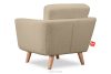 TAGIO Beiger skandinavischer Sessel Bouclé beige - Foto 5