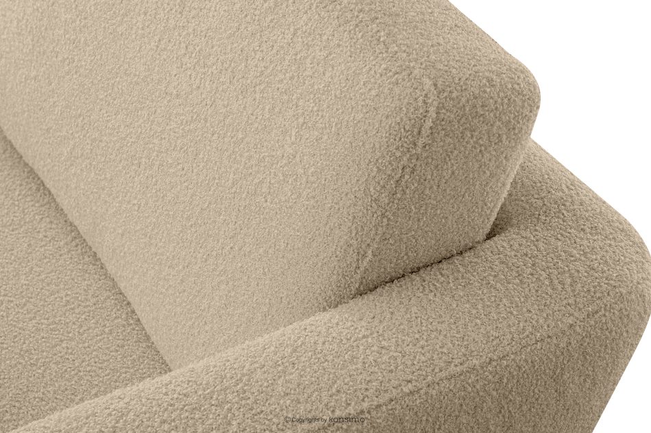 TAGIO Beiger skandinavischer Sessel Bouclé beige - Foto 5