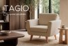 TAGIO Beiger skandinavischer Sessel Bouclé beige - Foto 15
