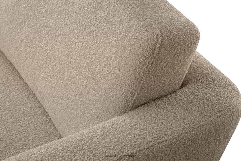 TAGIO Graubeige skandinavischer Sessel Bouclé graubeige - Foto 5